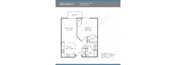 a floor plan of a unit with bedrooms and a bathroom
