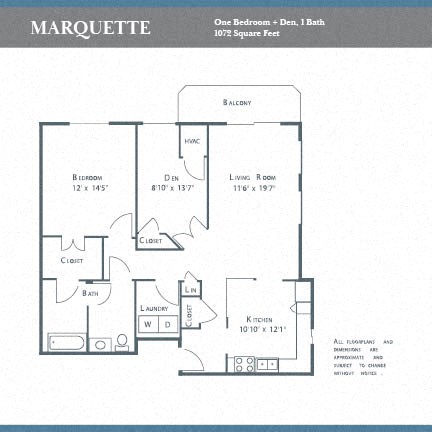 the floor plan of the apartment is included in the brochure