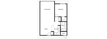 1 Bedroom Unit Floor Plan