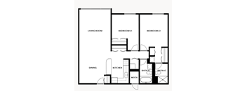 2 Bedroom Unit Floor Plan