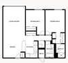 2 Bedroom Unit Floor Plan