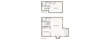 One Bedroom 2 Bath Loft