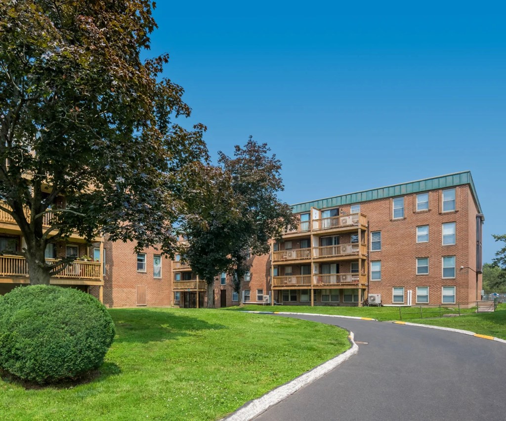 Exterior with balconies