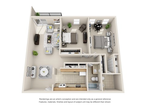 Renovated Two Bedroom 1.5 Bath