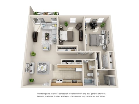 Renovated Two Bedroom Two Bath