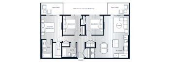 A black and white floor plan of a house with labeled rooms.
