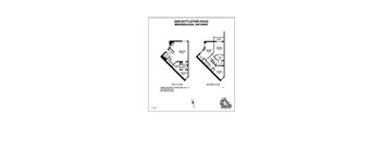 A floor plan for a three-bedroom townhouse is shown.