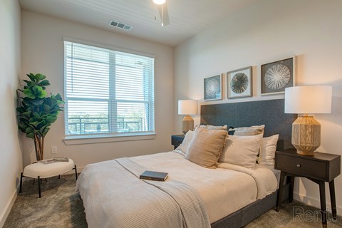Bedroom With Expansive Windows at Gibson by Radius, Atlanta, GA