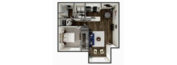 A black and white image of a floor plan of a house.