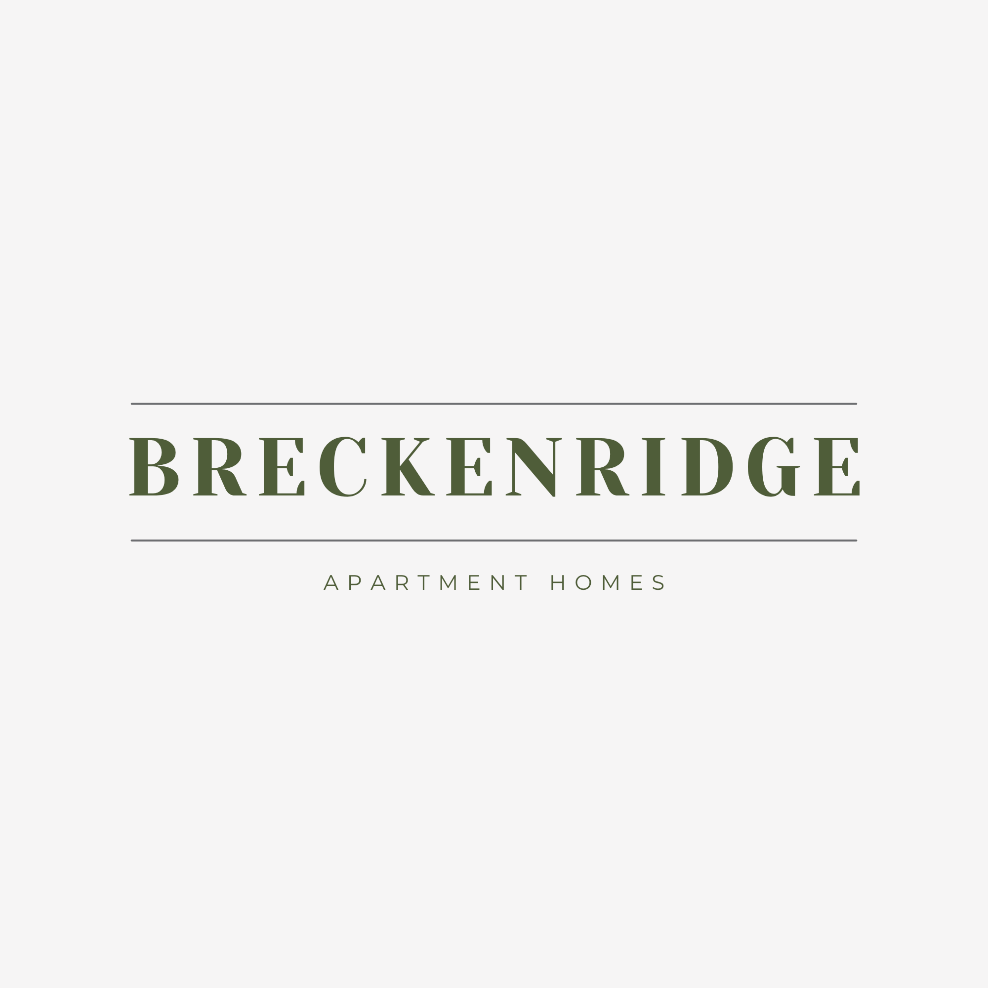 A logo for Breckenridge Apartment Homes.