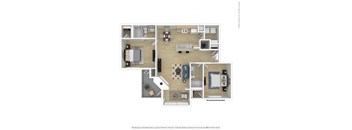 a typical floor plan of a 1 bedroom apartment