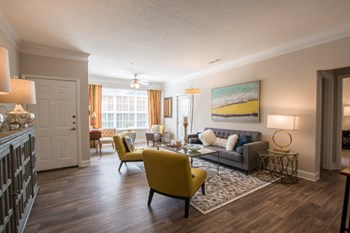 Living Room at Crossings at McDonough, Georgia, 30253