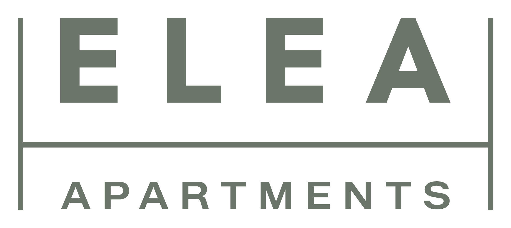 A logo for Elea Apartments is displayed.