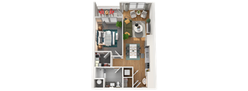 B1 Floor Plan at Gibson by Radius, Georgia, 30316