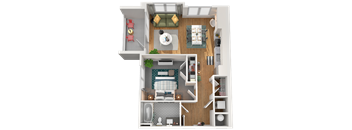 B3 Floor Plan at Gibson by Radius, Atlanta, GA