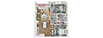 C1 Floor Plan at Gibson by Radius, Atlanta, Georgia
