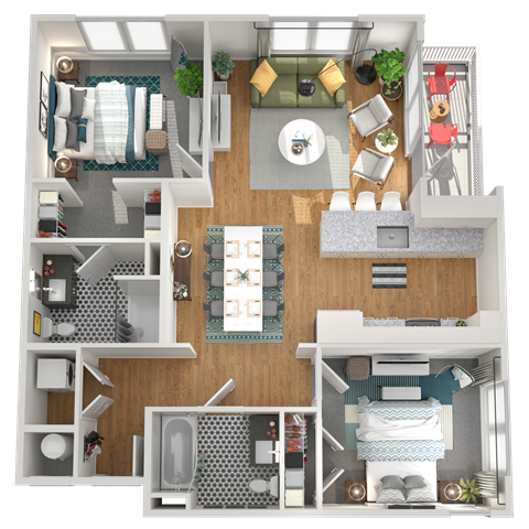 D1 Floor Plan at Gibson by Radius, Georgia