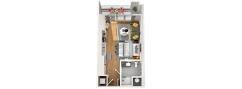 S1 Floor Plan at Gibson by Radius, Atlanta, 30316