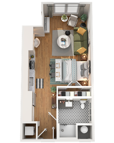 S2 Floor Plan at Gibson by Radius, Atlanta, Georgia