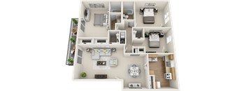 a floor plan is shown with a bedroom and a living room