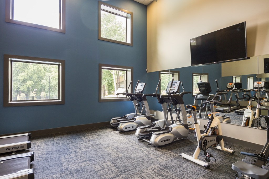 the gym at the village apartments