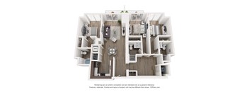 bedroom floor plan an open concept layout with a large closet and a walk in closet