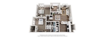 the outlook floor plan  woodland grove apartment homes