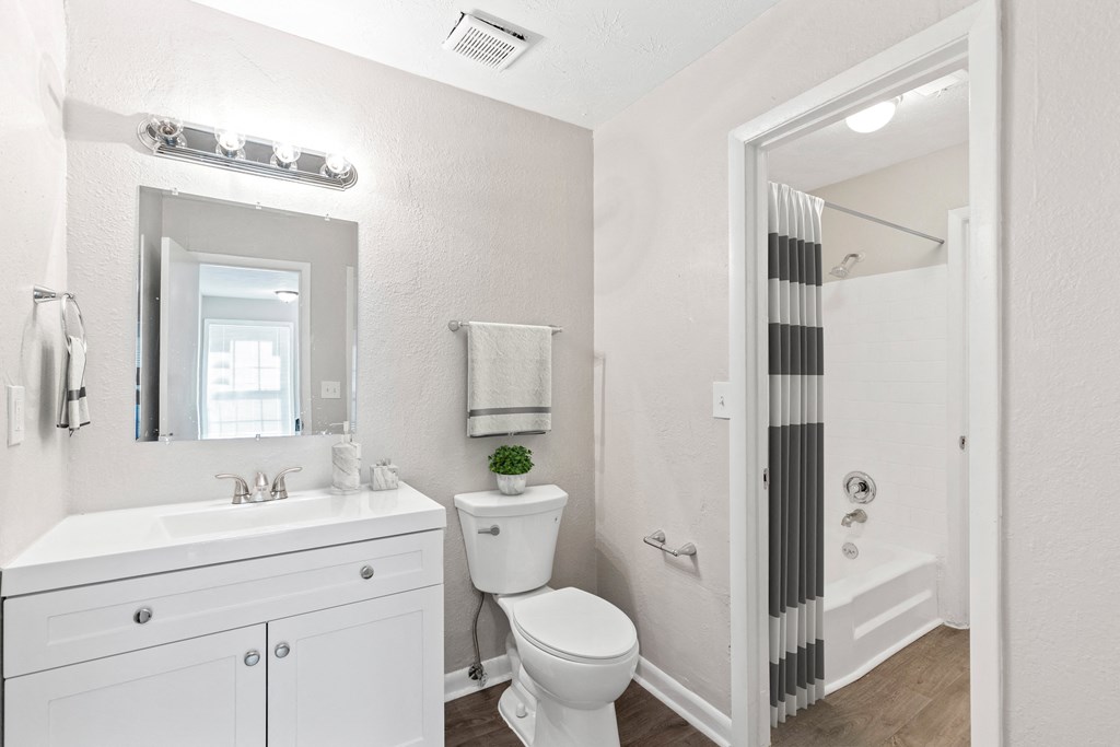 a white bathroom with a shower and a toilet