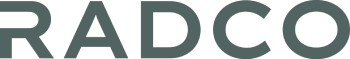 The image shows the word "RADICO" in large grey letters.