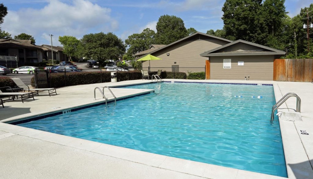 the swimming pool at our apartments