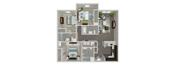 Private Bedroom + Bathroom (Furnished)