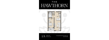 1A Hawthorn Floorplan at The Hawthorn, Philadelphia