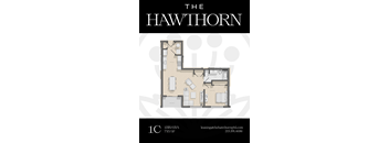 1C Hawthorn Floorplan at The Hawthorn, Philadelphia, Pennsylvania