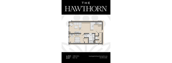 1F Hawthorn Floorplan at The Hawthorn, Pennsylvania