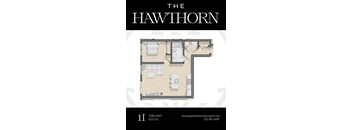 1I Hawthorn Floorplan at The Hawthorn, Philadelphia