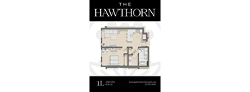 1L Hawthorn Floorplan at The Hawthorn, Pennsylvania