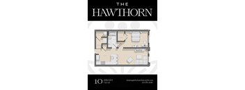 1O Hawthorn Floorplan at The Hawthorn, Philadelphia