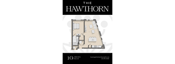 1Q Hawthorn Floorplan at The Hawthorn, Philadelphia, Pennsylvania