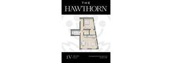 1V Hawthorn Floorplan at The Hawthorn, Philadelphia, PA, 19131