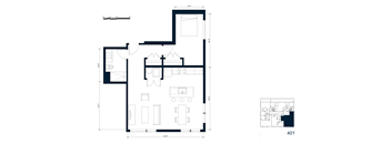 Residence F - 1 Bedroom