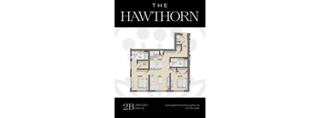 2B Hawthorn Floorplan at The Hawthorn, Philadelphia, Pennsylvania