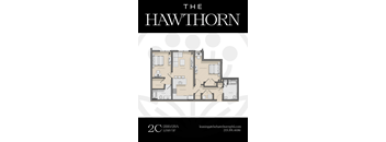 2C Hawthorn Floorplan at The Hawthorn, Pennsylvania, 19131