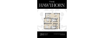 2H Hawthorn Floorplan at The Hawthorn, Philadelphia, PA