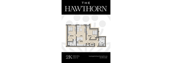 2K Hawthorn Floorplan at The Hawthorn, Philadelphia