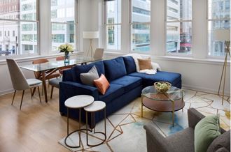 The Arch Two Bedroom Apartment Living Room
