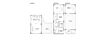 floor plan of the first and second floors of a house