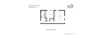 A floor plan for a unit at The Lola in Philadelphia.