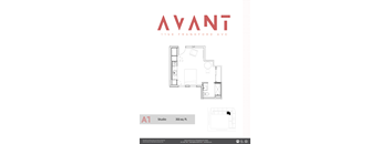 a1a floor plan of the a renovated apartment