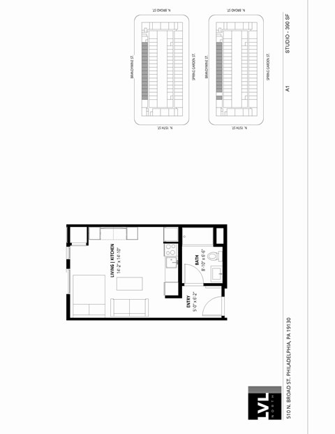 510 North Broad Street Studio-2 Beds Apartment for Rent - Photo Gallery 55