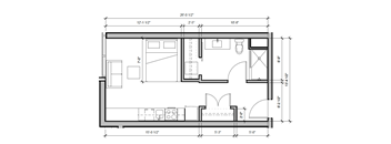 a floor plan of a small house